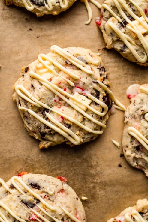 Peppermint Chocolate Chip Cookies - The Best Christmas Cookie Recipes