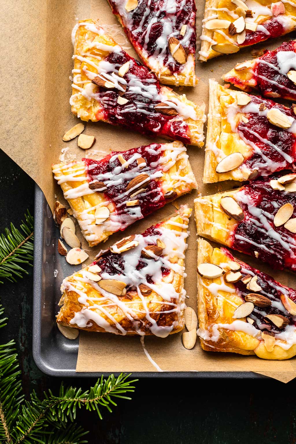 Cranberry-Almond Danishes