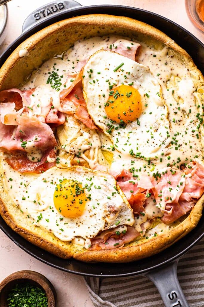 Ham and Cheese Dutch Baby | So Much Food