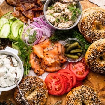 Bagel and Lox Board