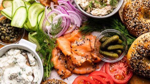 Bagel and Lox Board