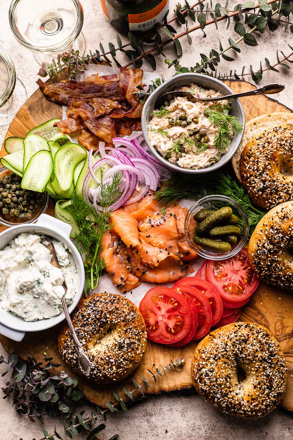 Bagel and Lox Board So Much Food