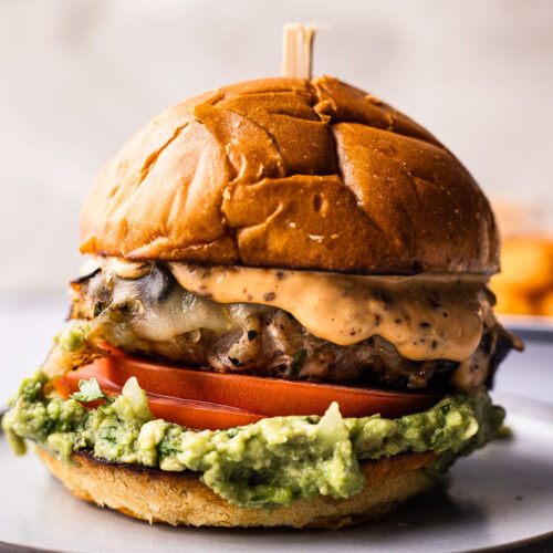 Southwest Turkey Burgers with Guacamole - Sweet Peas and Saffron