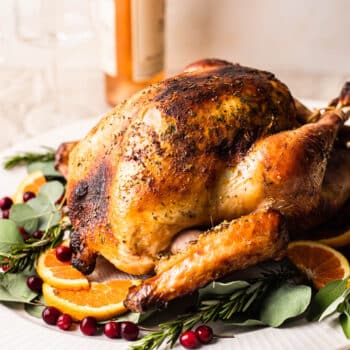 buttered cheesecloth turkey