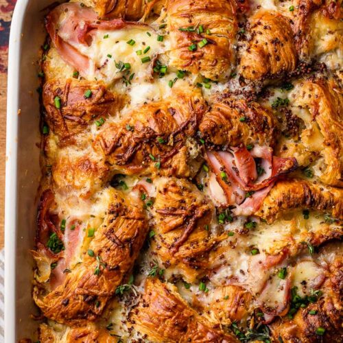 Ham and Cheese Croissant Bake | So Much Food