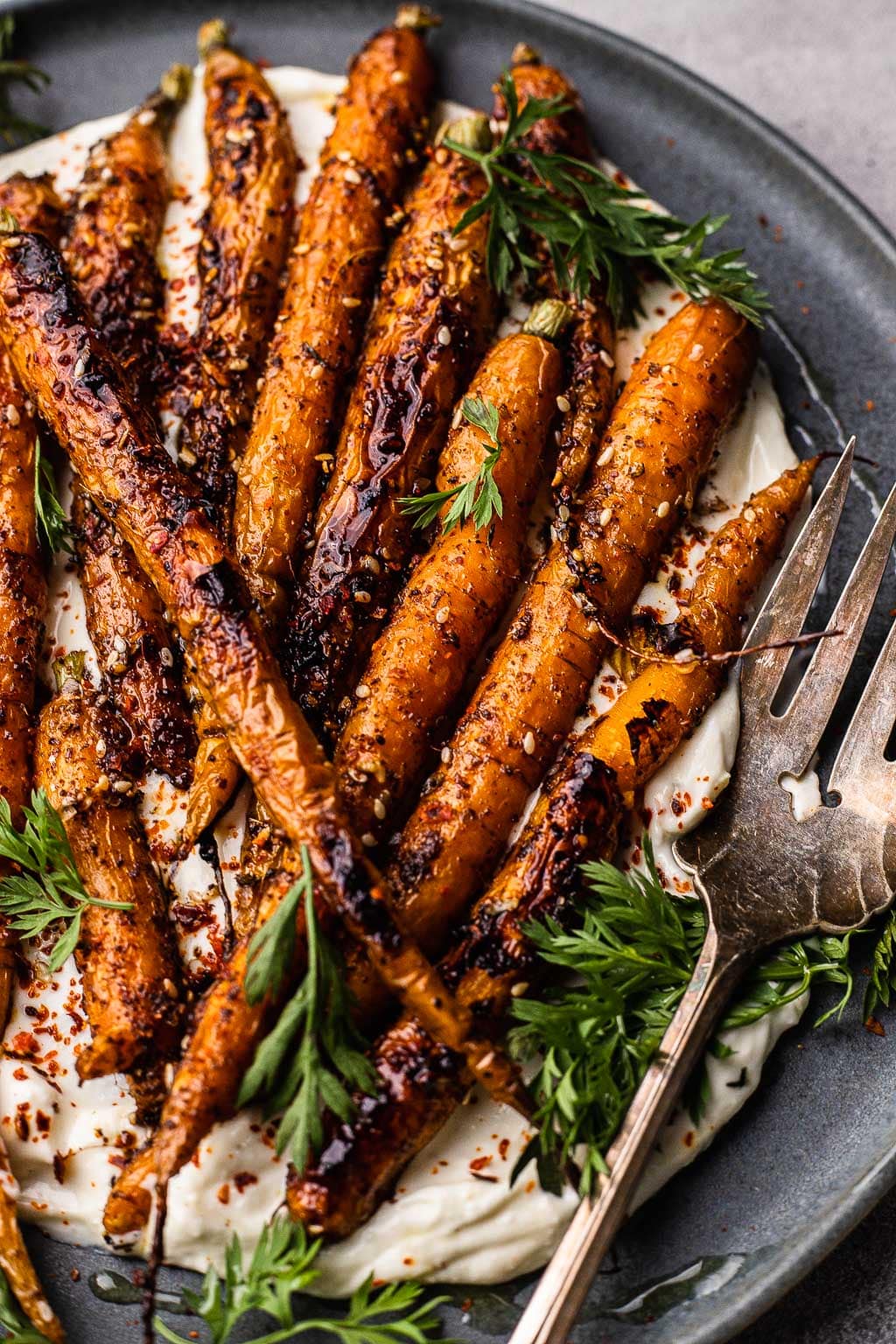 roasted carrots with whipped feta