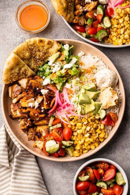 Quick and Easy Harissa Chicken Bowls | So Much Food