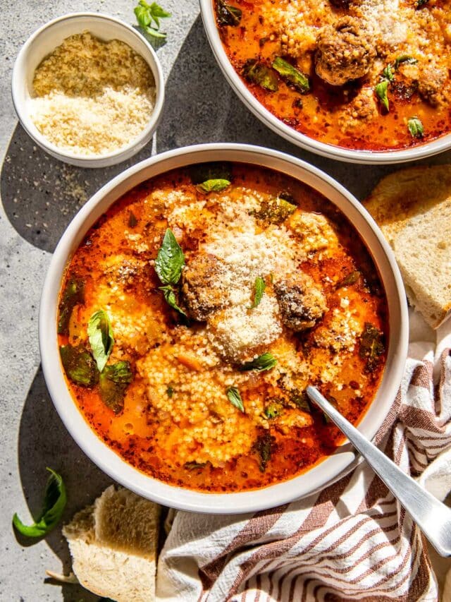 Easy Italian Meatball Soup