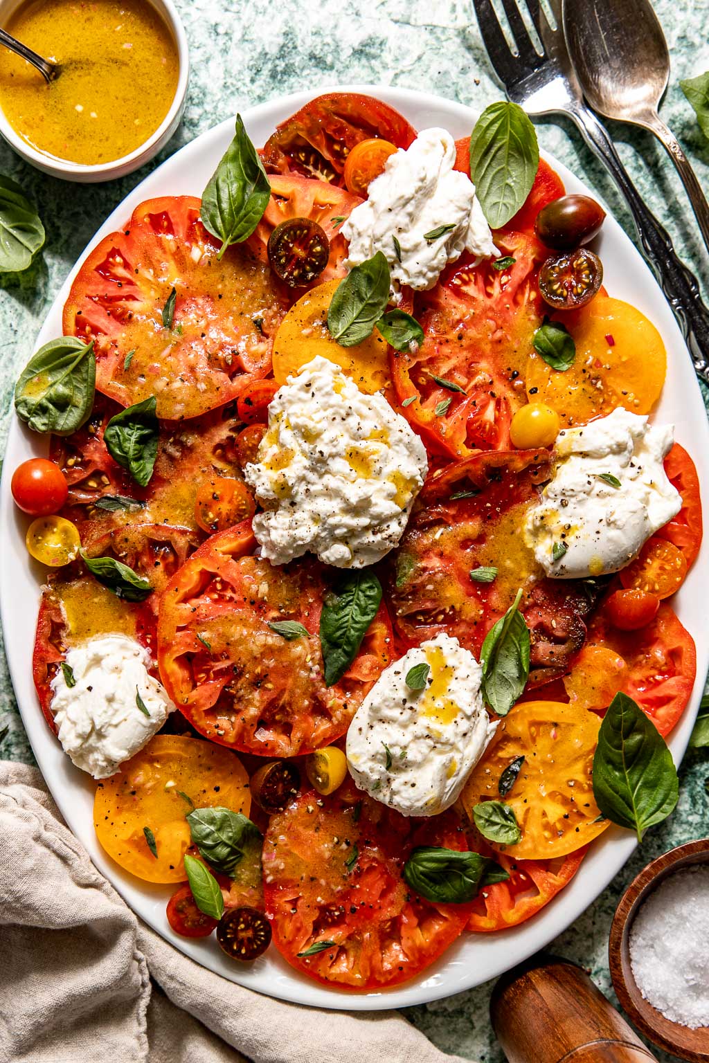 Simple Heirloom Tomato Burrata Salad So Much Food