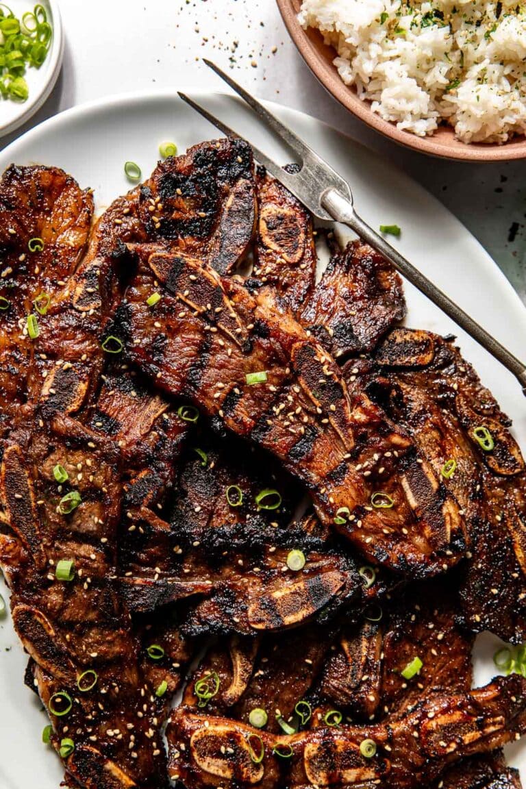 Kibi Ribs Grilled Kalbi Short Ribs (Korean BBQ Short Ribs) | So Much Food