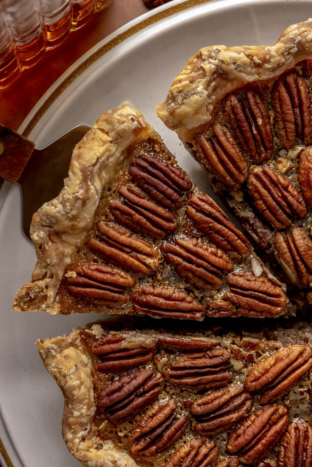 maple bourbon pecan pie