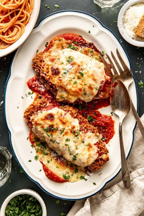 Insanely good chicken parmesan recipe