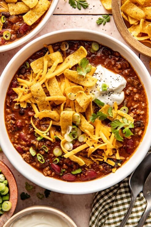 Classic ground beef chili