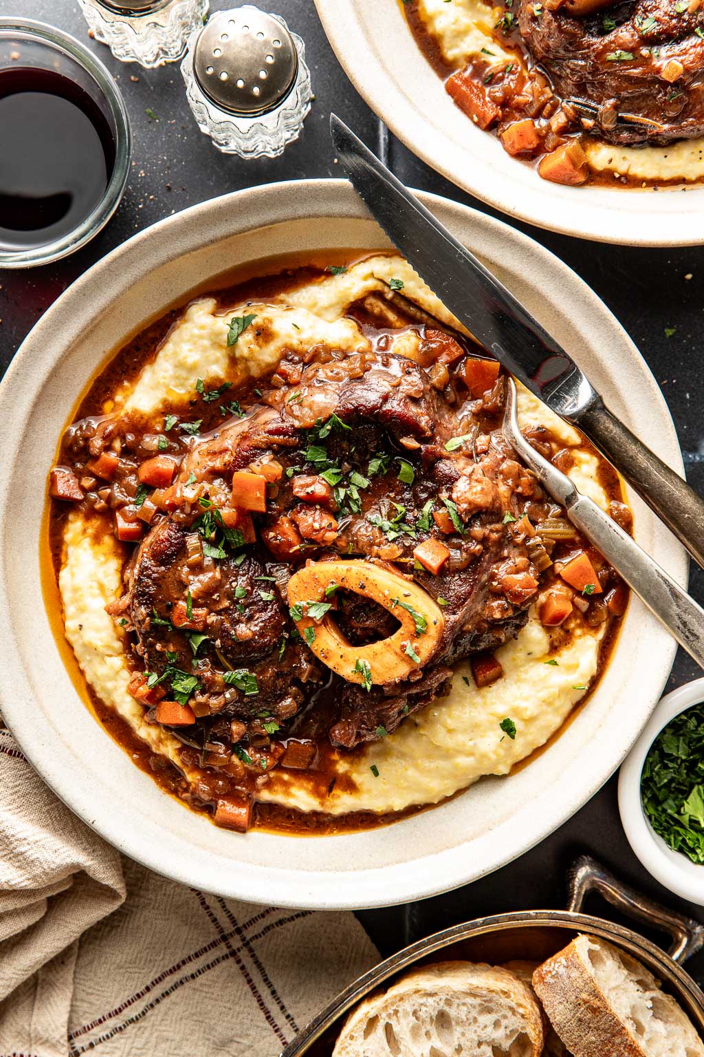 red wine braised beef shanks