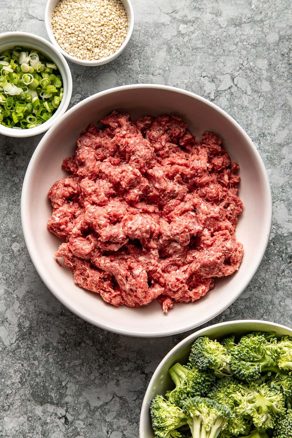 Ground beef after mixing