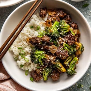 ground beef and broccoli
