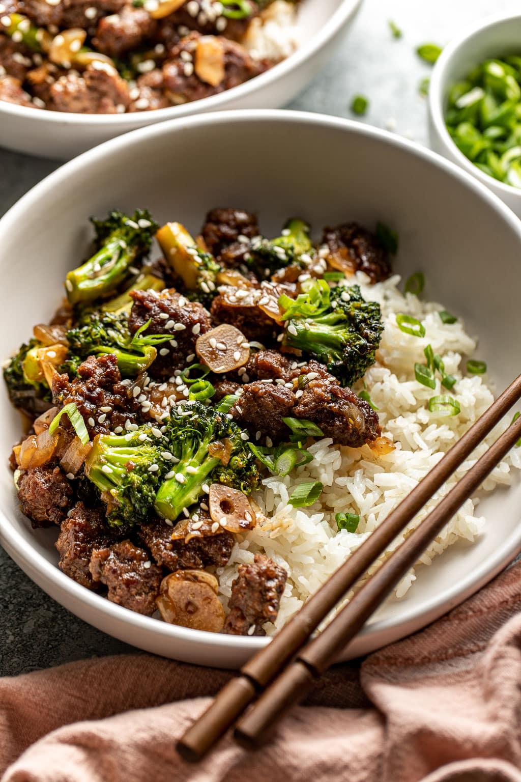 ground beef and broccoli