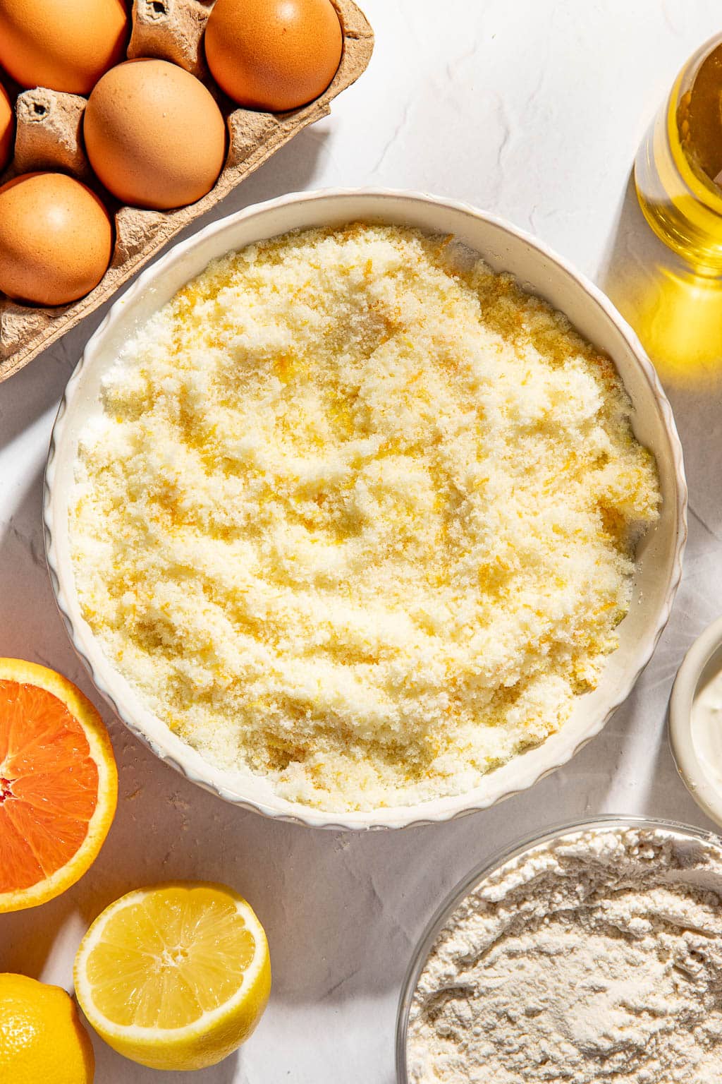 citrus sugar in a small bowl