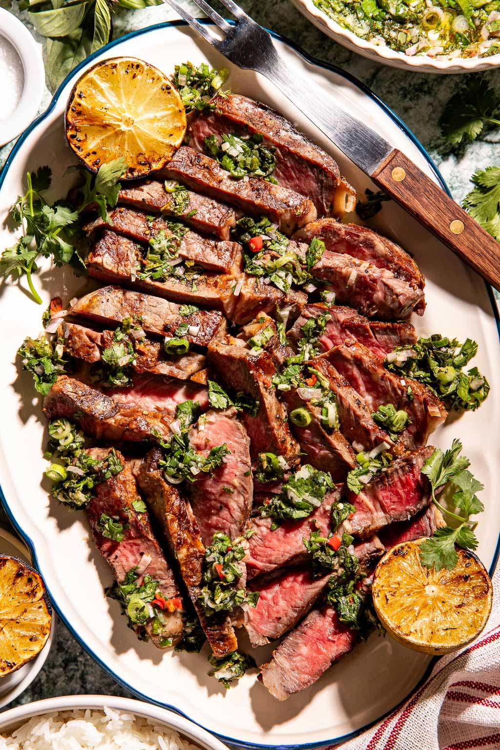 steak with thai chimichurri