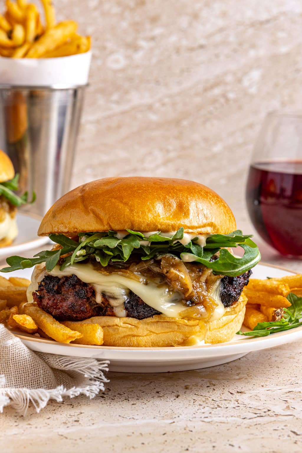 french onion burgers