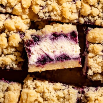 Wild Blueberry Cheesecake bars