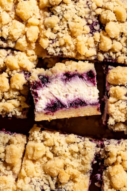 Wild Blueberry Cheesecake bars