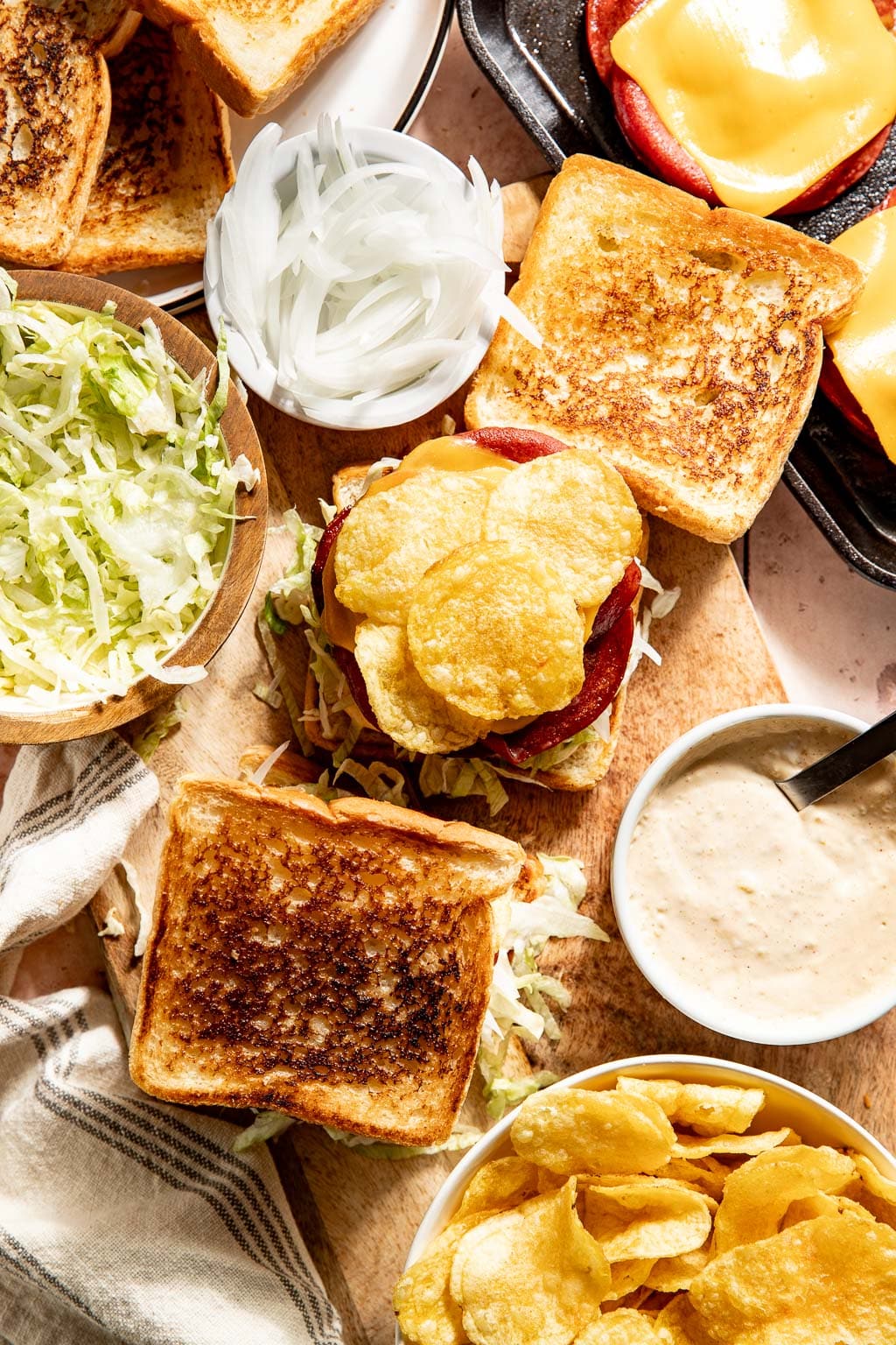 fried bologna sandwiches