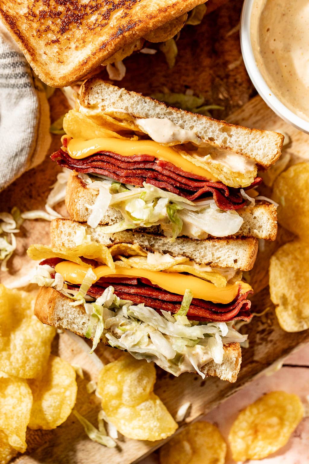fried bologna sandwiches