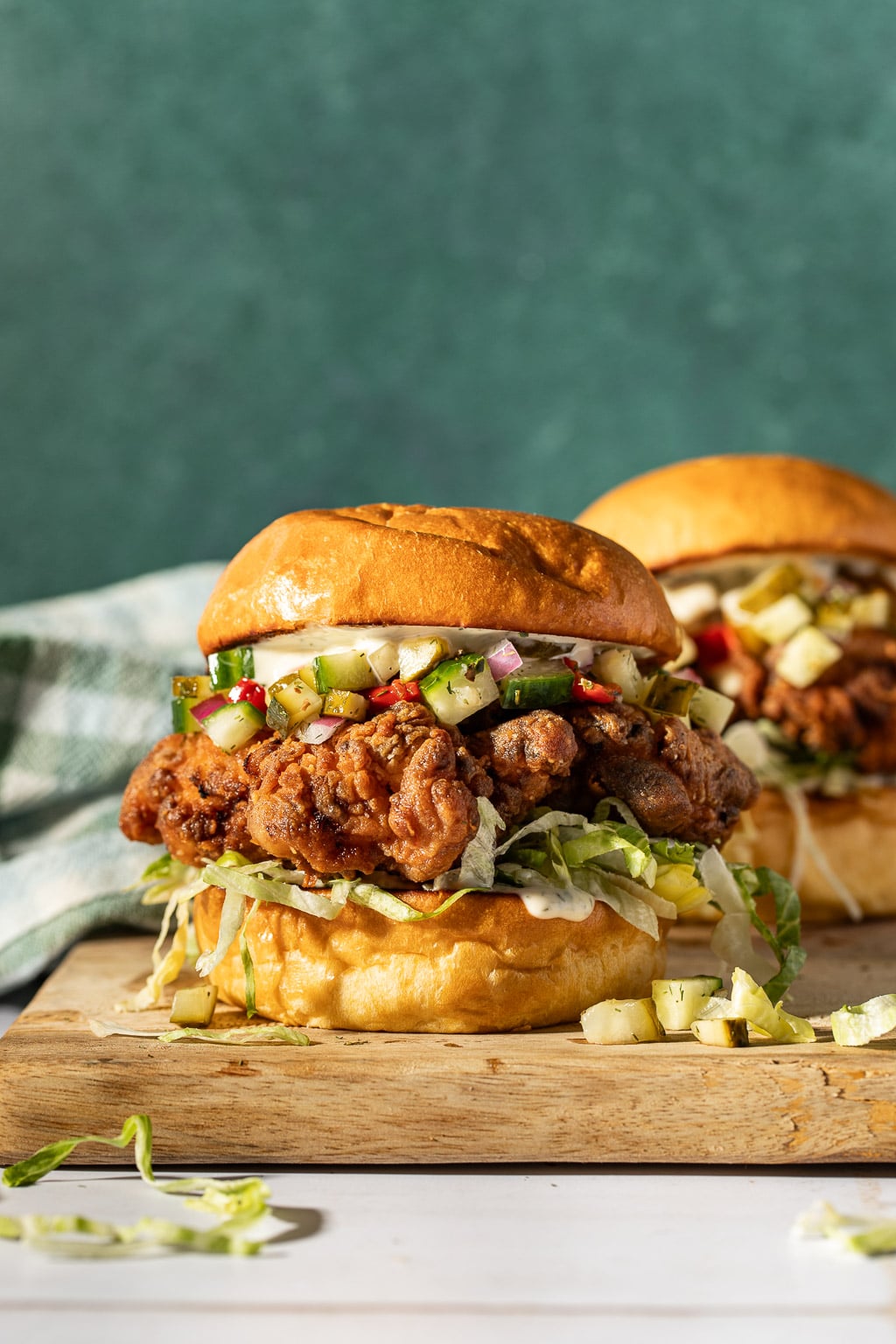 pickle brined fried chicken sandwiches