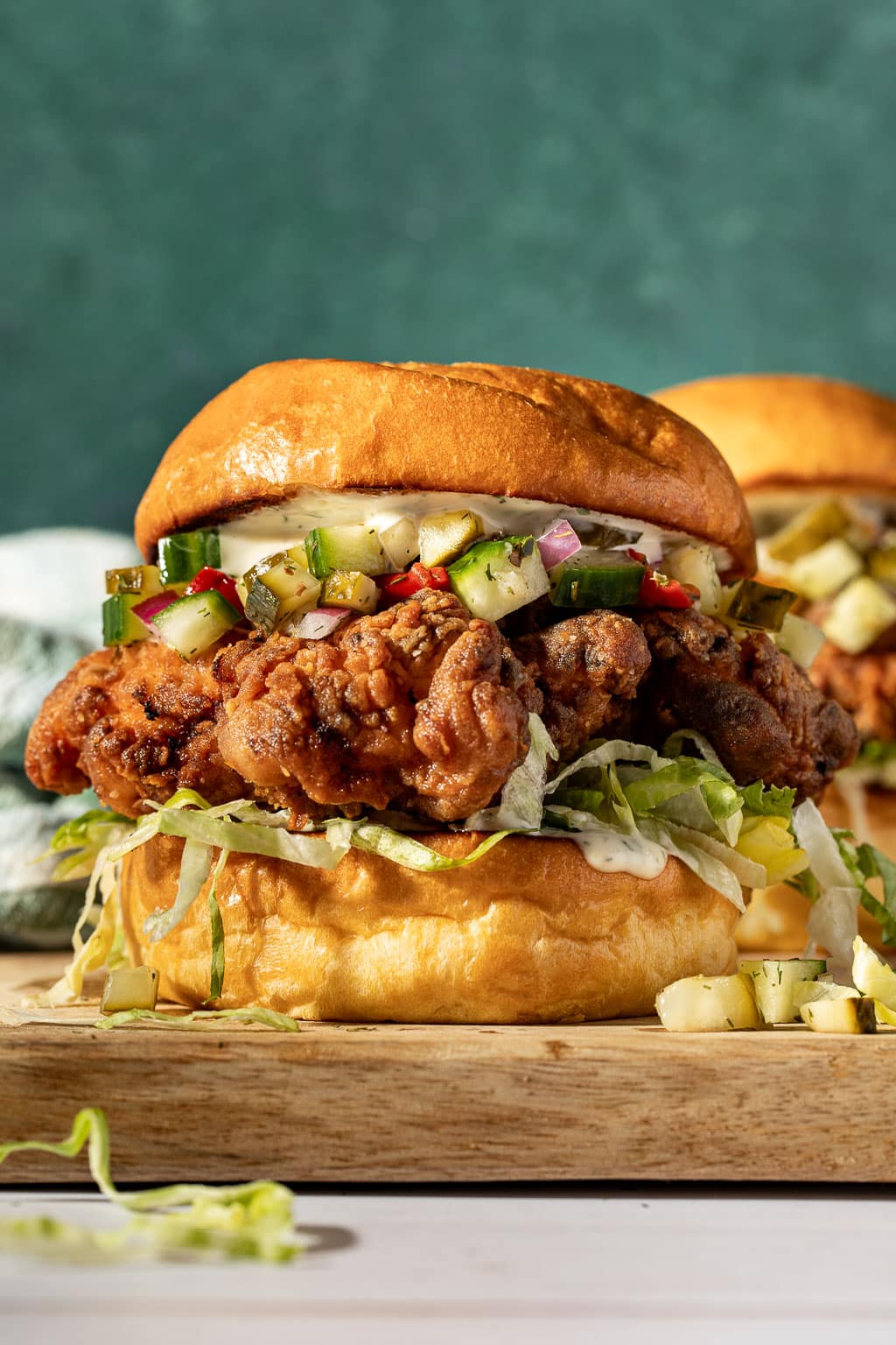 fried pickle chicken sandwiches
