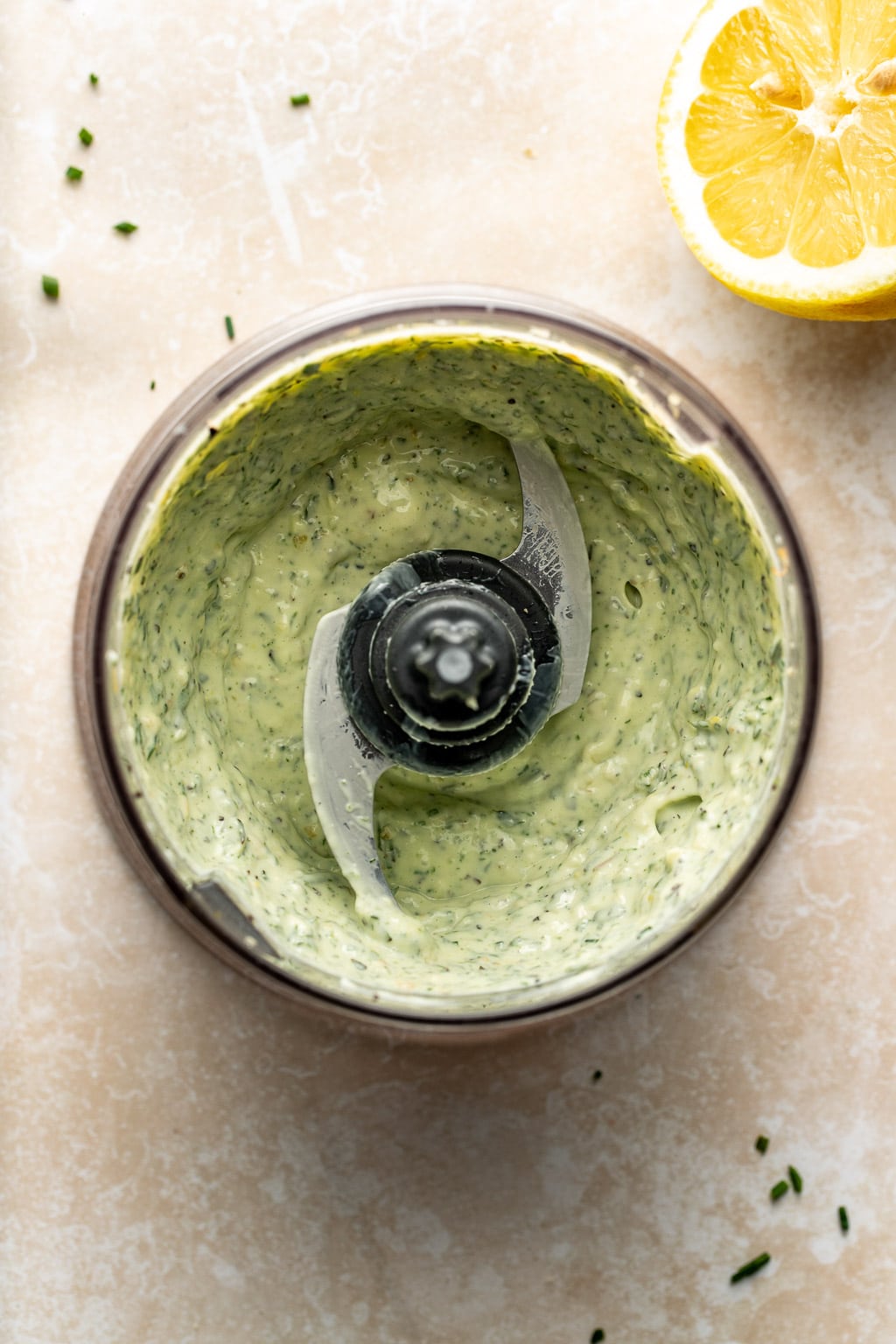 herby mayo rub after processing