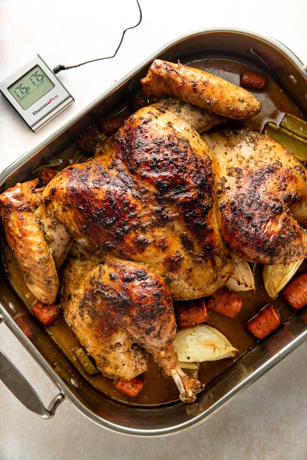 a mayonnaise turkey after roasting in the oven 