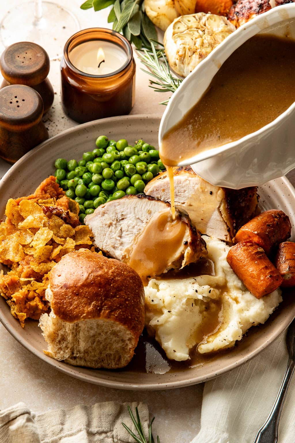 mayonnaise rubbed turkey