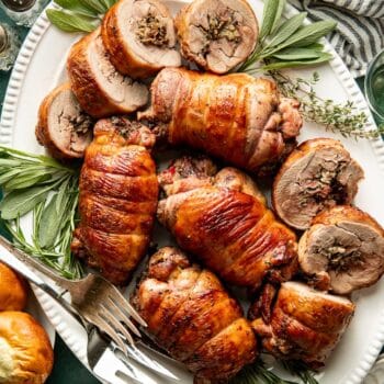 wild mushroom stuffed turkey thighs