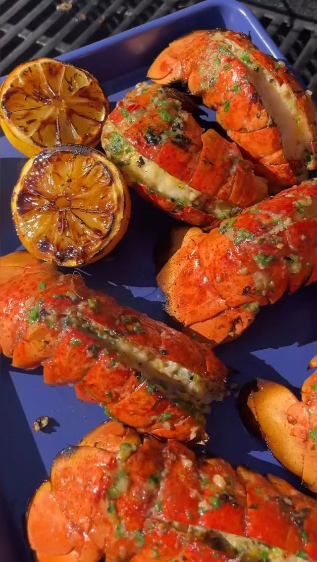 Next up on my list of brand new grilling recipes is my absolute new favorite: Grilled Lobster Tails with Spicy Garlic Butter. This recipe feels so impressive but it really comes together in no time at all! The lobster is perfectly tender and never overcooks, thanks to cooking it in the shell. 

Get the full recipe in my website or stories. 
#lobsterdinner #lobster #grillingseason #seafoodrecipes 
🎥: @themindfulhapa